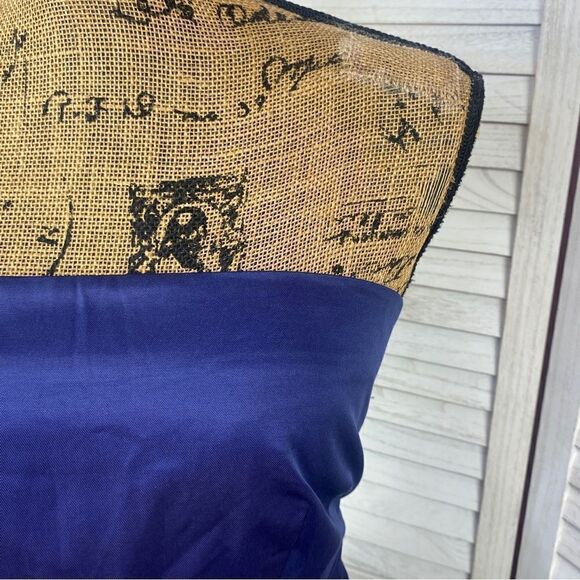Limited Edition Strapless Sheath Pencil Dress Blue 10 - Picture 5 of 12